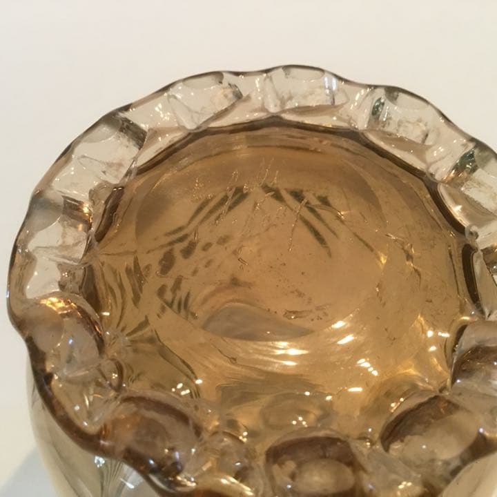 エミール・ガレ 花瓶 オリジナル 本物 エナメル 金彩 アール・ヌーヴォー 希少