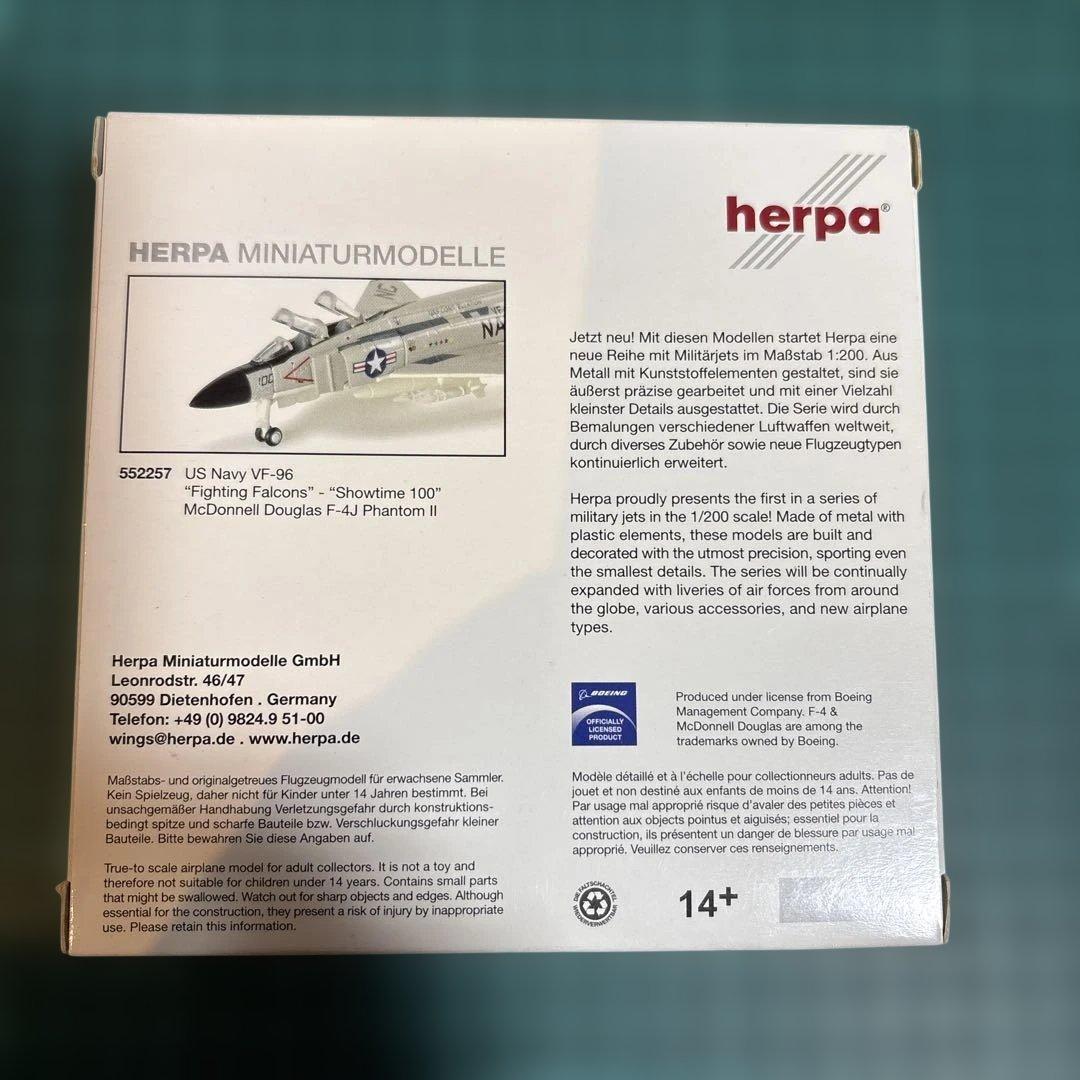 航空機・ヘリコプター Herpa 1/200 F-4J Phantom II VF-96