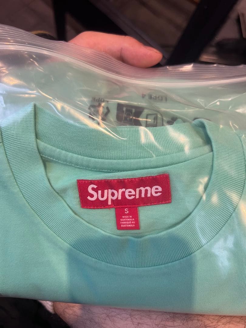 ウェア Supreme Warm Up Washed S/S Top \"Aqua\"