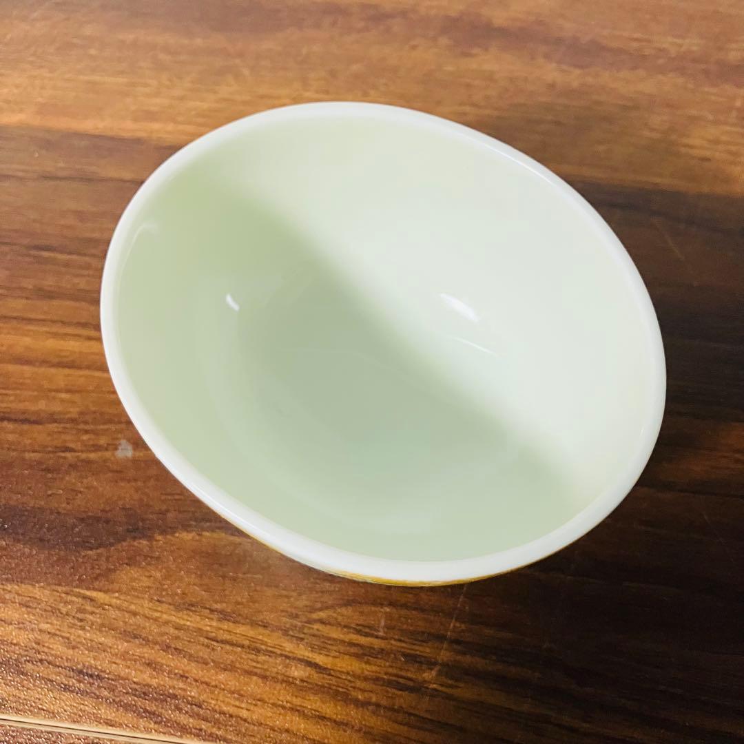 【未使用】有田焼 幸楽窯 金彩 蓋付き蒸椀 4個セット 小皿 食器 煮物椀 鶴絵