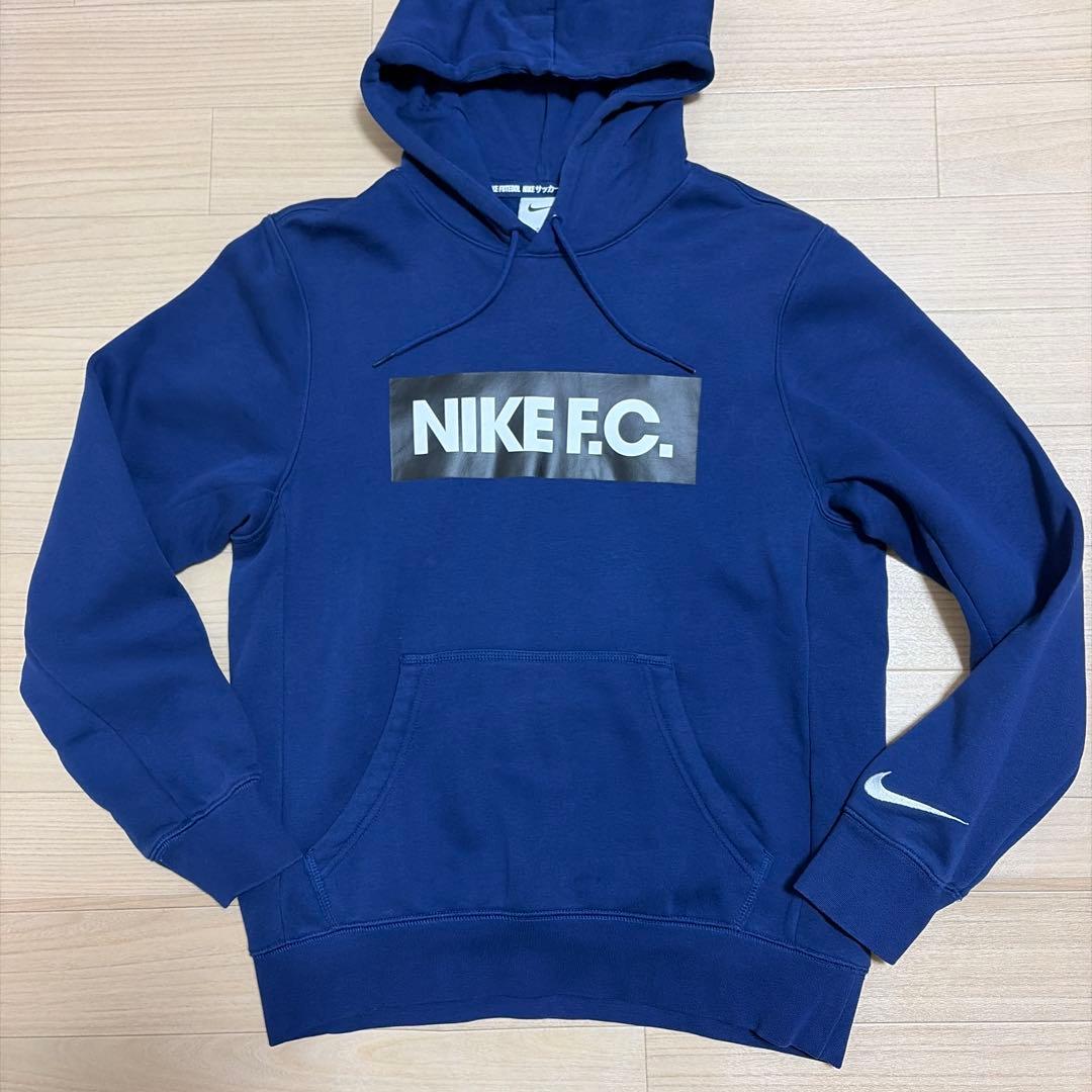 美品 ナイキ FC パーカー ジャージパンツ 上下 セットアップ ネイビー M