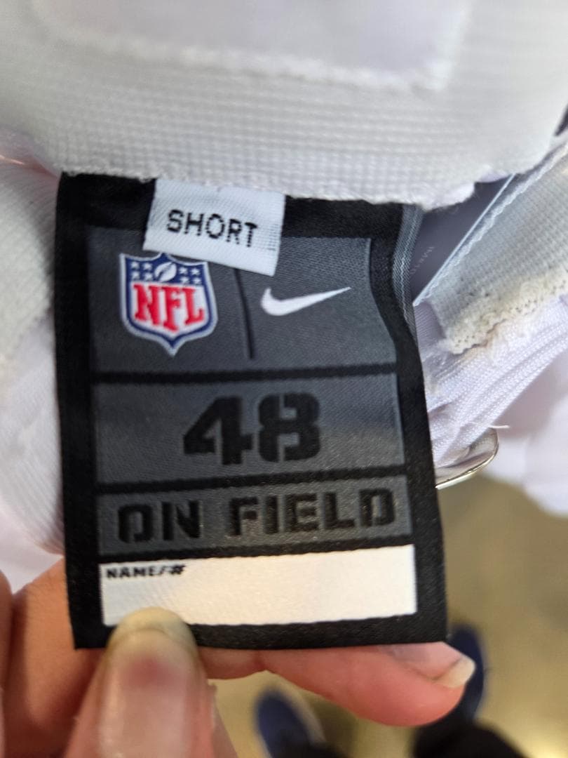 NIKE NFL ゲームパンツ 白 紺ライン 48 SHORT