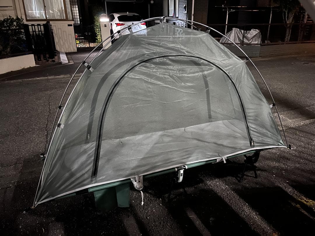 廃盤！美品ソロキャンプ コットテント 設営簡単