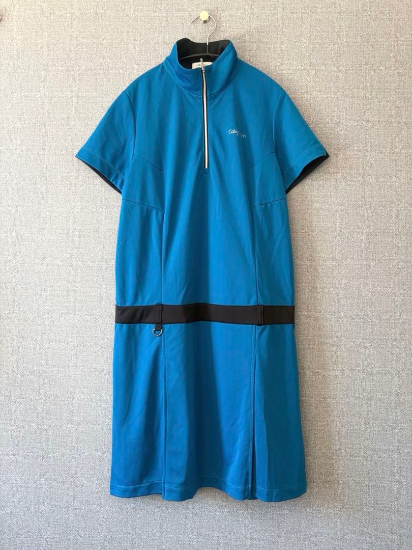 【極美品】カルバンクライン ゴルフ ワンピース 半袖 レディース L