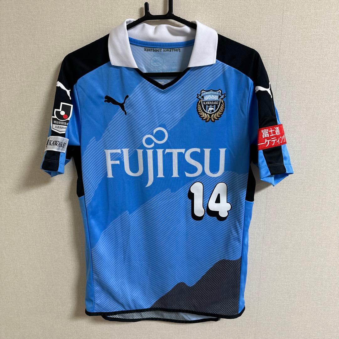 川崎フロンターレ 2015年 ホームユニフォーム 中村憲剛 サイン入り Mサイズ