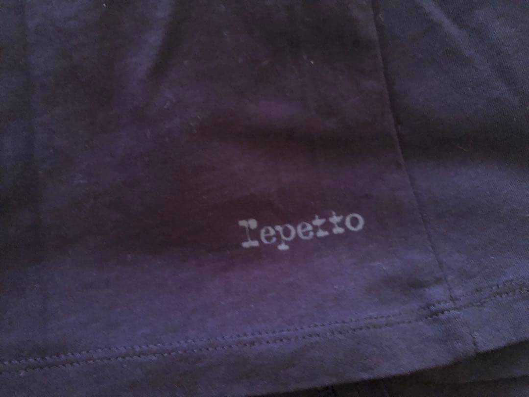 repetto バックプリント トップス 黒 Tシャツ レペット