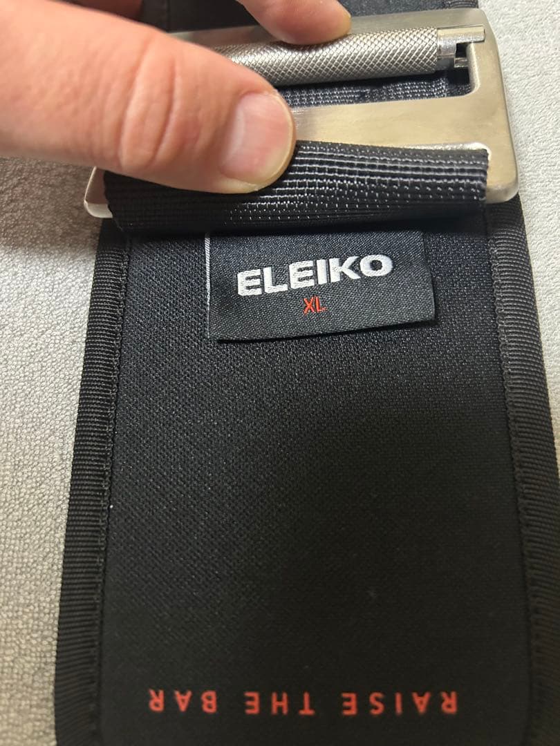 ELEIKO(エレイコ)ハイブリッドリフティングベルト・ナイロンベルト XL