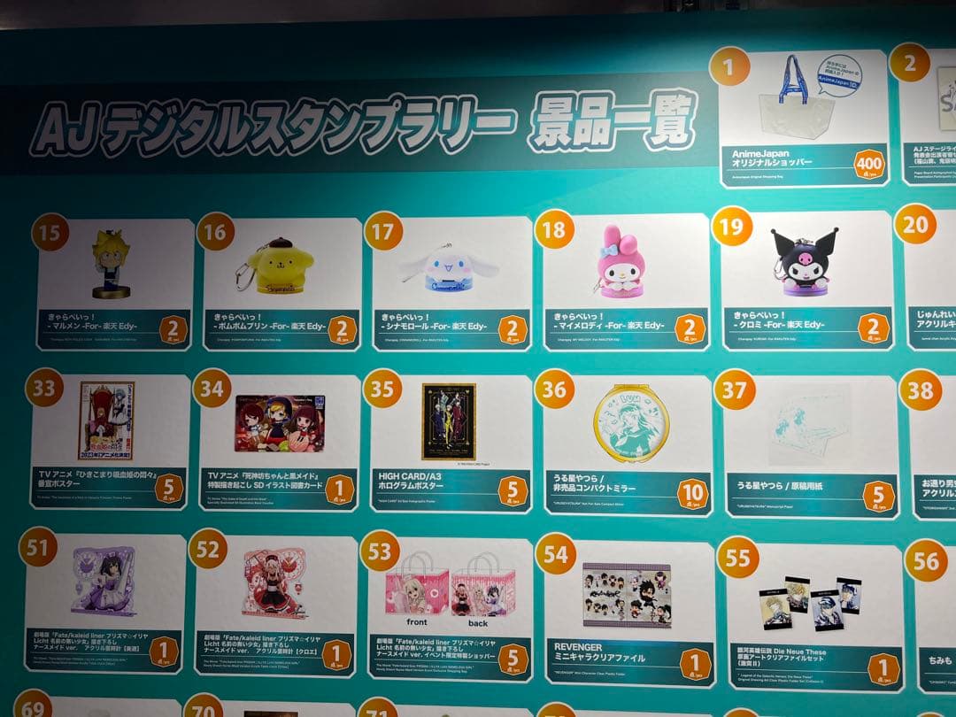 【激レア】アニメジャパン2023 AJデジタルスタンプラリー　抽選景品