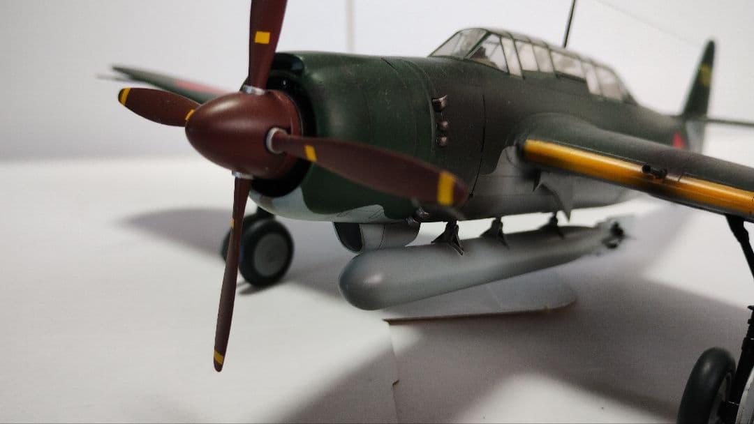 プラモデル完成機　1/48　艦上攻撃機「流星改」
