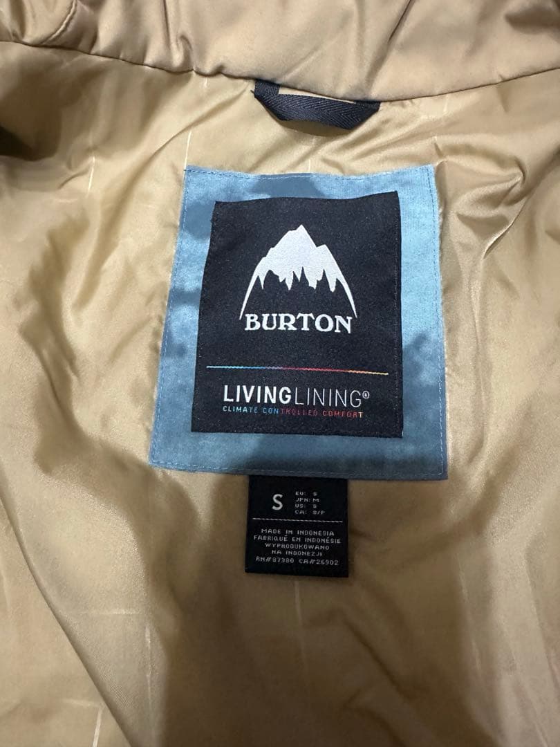 BURTON スノーボードウェア　セットアップ　ブリーチ　カモフラ　上S 下L