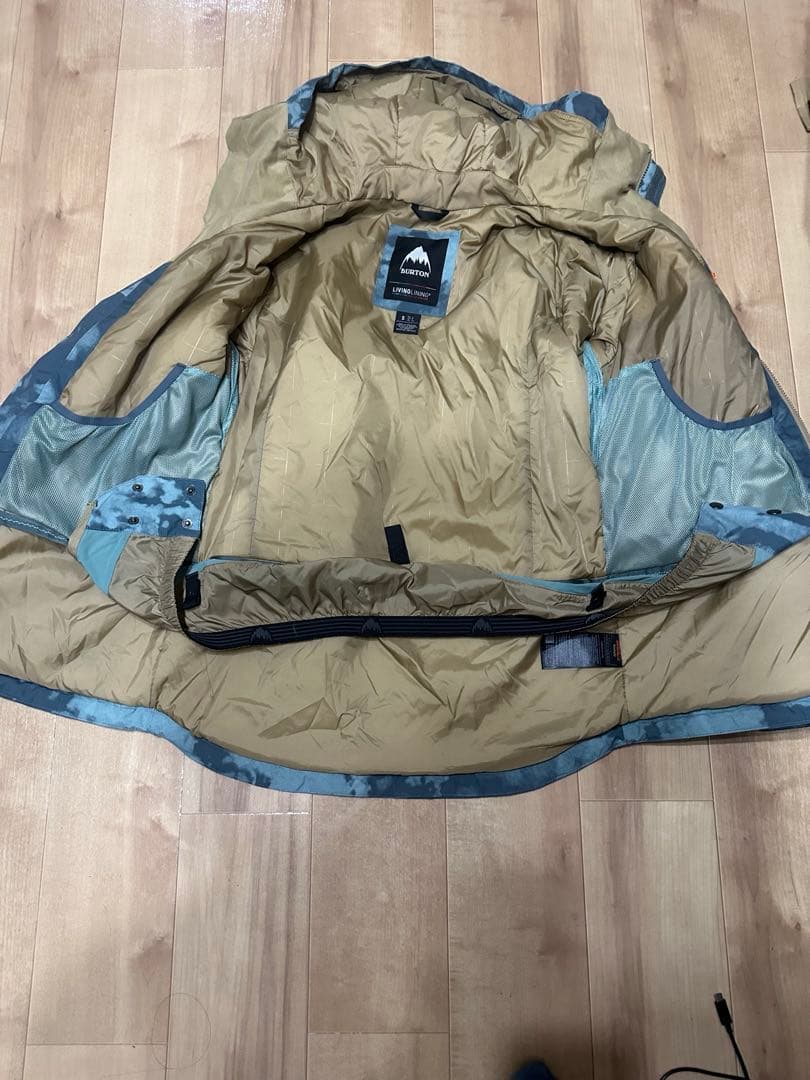 BURTON スノーボードウェア　セットアップ　ブリーチ　カモフラ　上S 下L