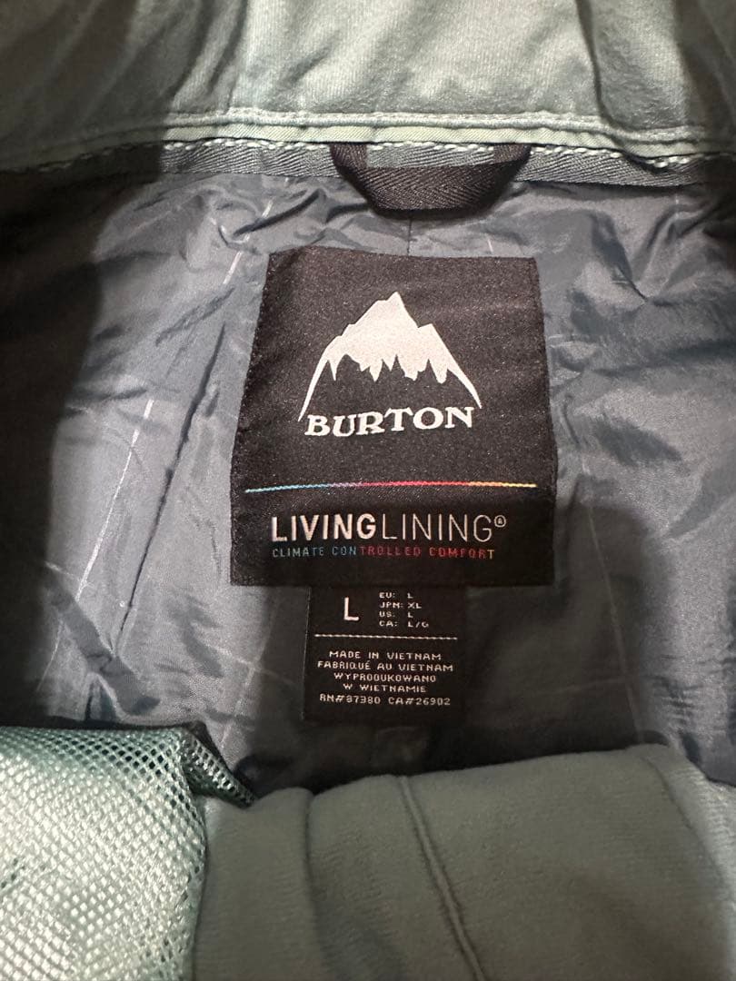 BURTON スノーボードウェア　セットアップ　ブリーチ　カモフラ　上S 下L