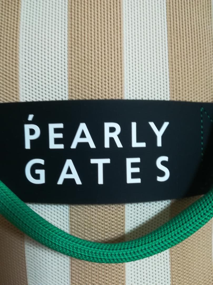 PEARLY GATES 2WAYストライプ トートバッグ ベージュ