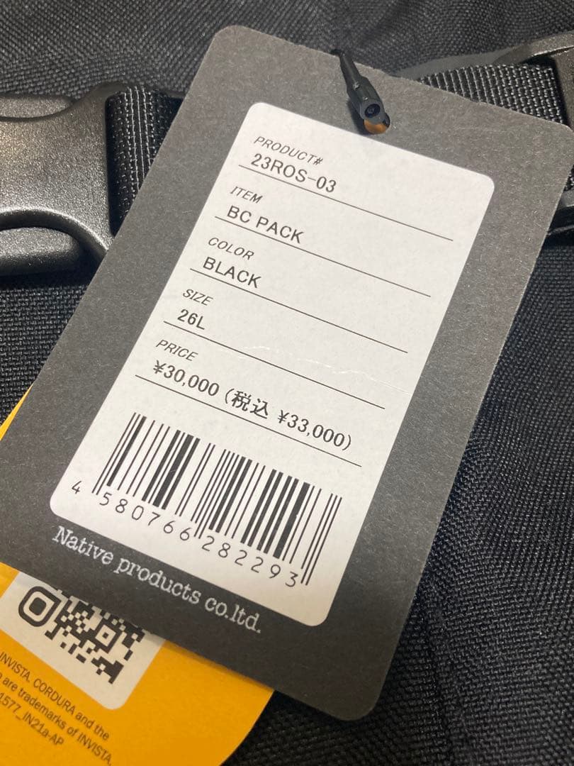 RAIN OR SHINE BC PACK 26L バックカントリー 未使用 黒