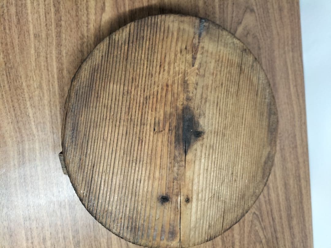 羽釜25cm ・かまど・お釜・アンティーク・キャンプ 木製蓋付き