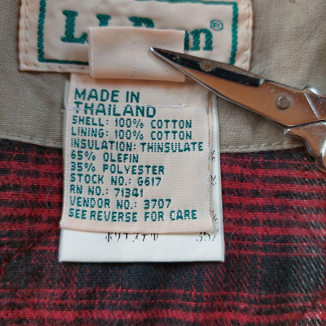 90s　L.L.Bean　中綿キルティング　フィッシング　ハンティングベスト　L