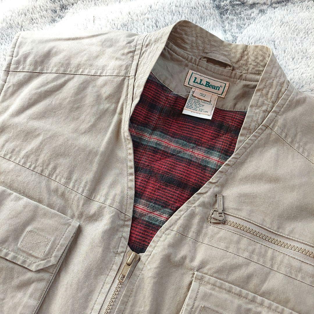 90s　L.L.Bean　中綿キルティング　フィッシング　ハンティングベスト　L