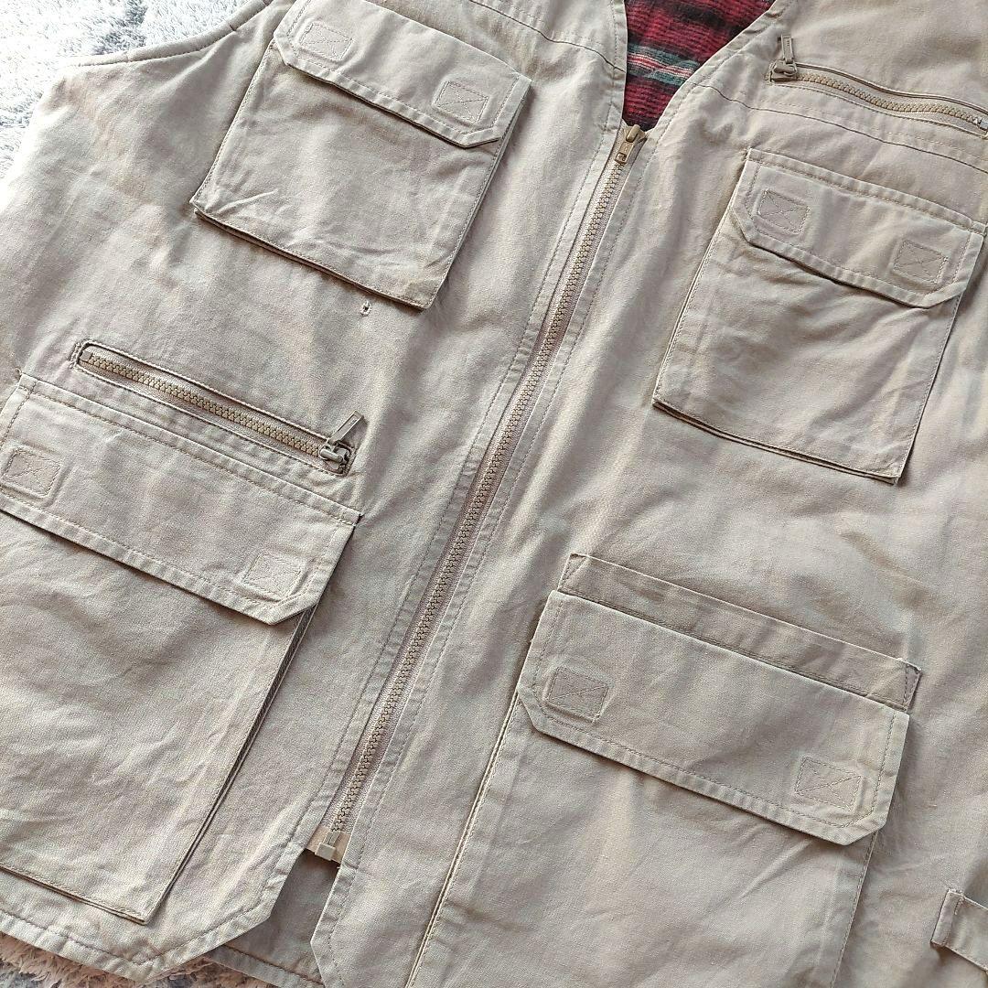 90s　L.L.Bean　中綿キルティング　フィッシング　ハンティングベスト　L