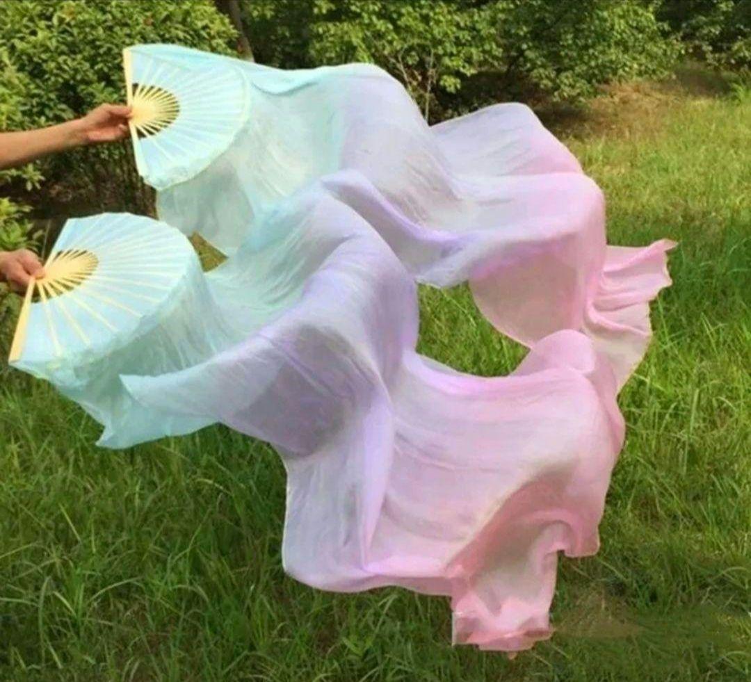 シルク ファンベール ベリーダンス 衣装 Silk FanVeil 水色 青