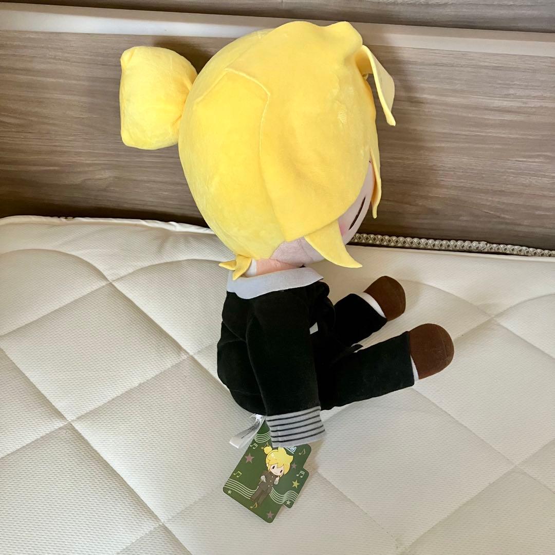 メガジャンボふわふわぬいぐるみ　鏡音リン　鏡音レン　制服　ver 2体セット