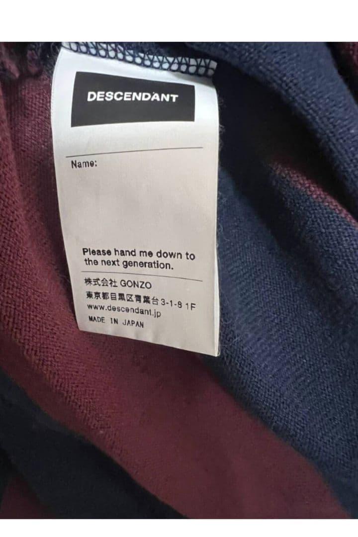 204Size 3 DESCENDANT 19AW 長袖Tシャツ ディセンダント