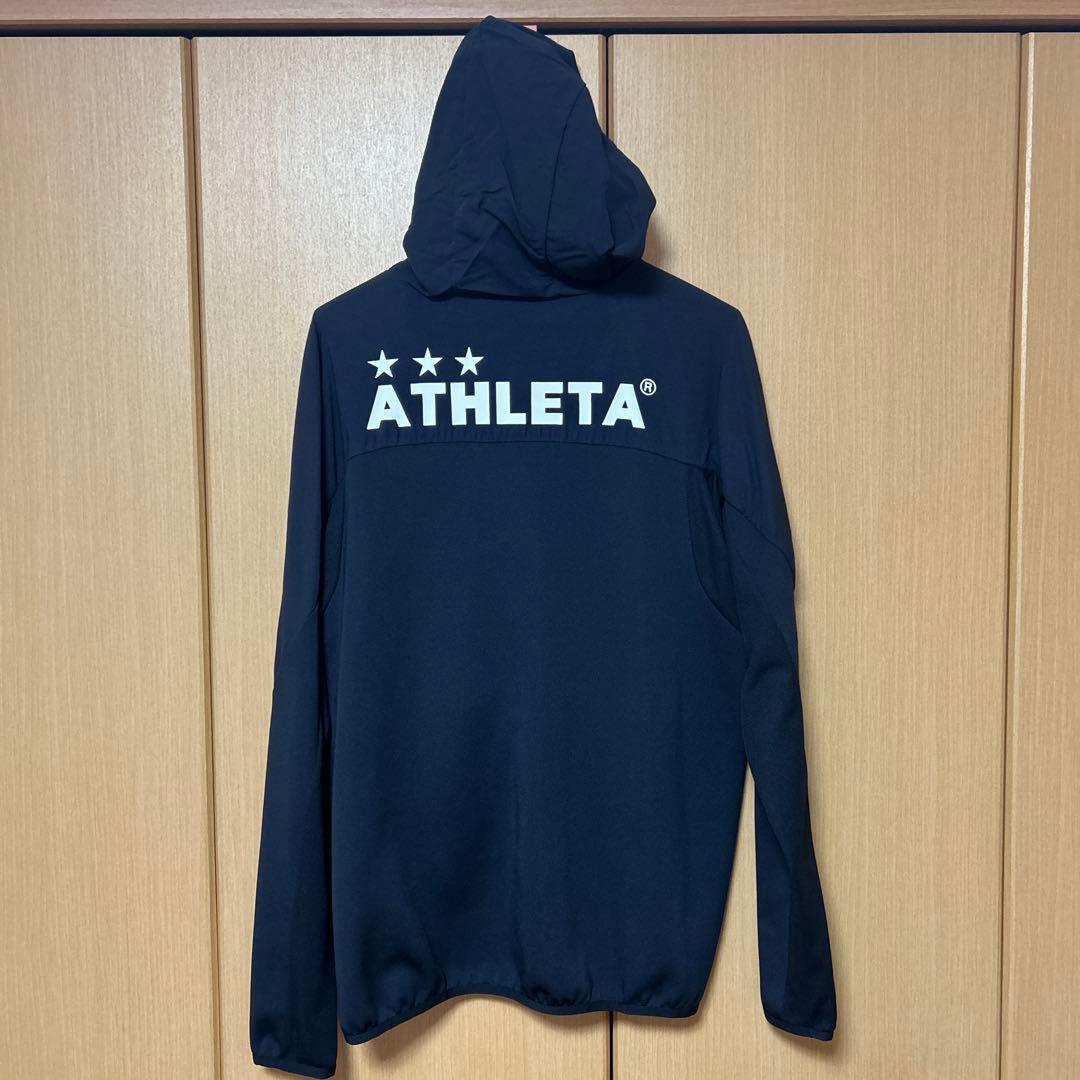 ATHLETA フード付きジャージ上下セット ブラック