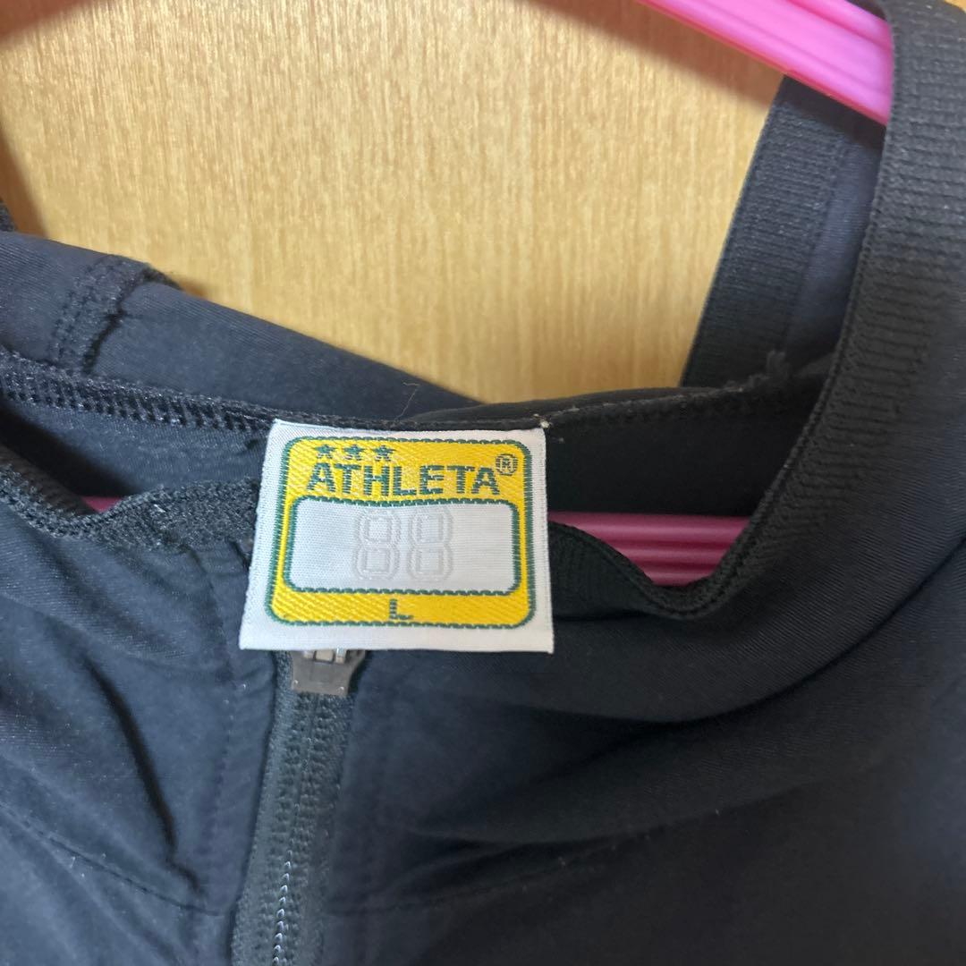 ATHLETA フード付きジャージ上下セット ブラック