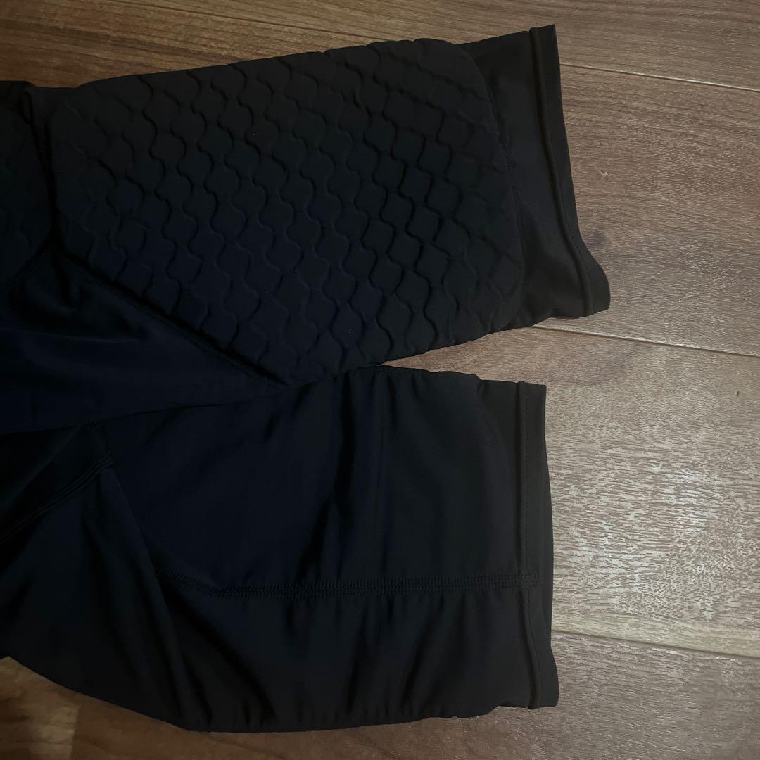 ZAMST スポーツパンツ パット付き 黒色