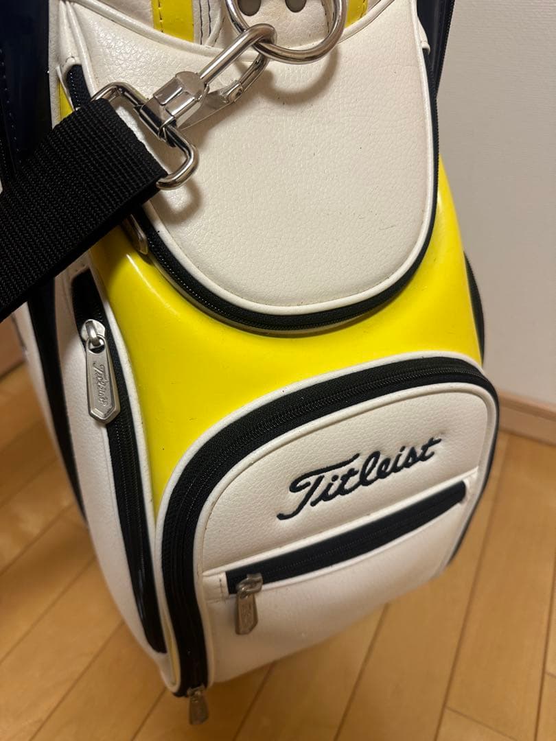 Titleist キャディバッグ ホワイト/ネイビー/イエロー