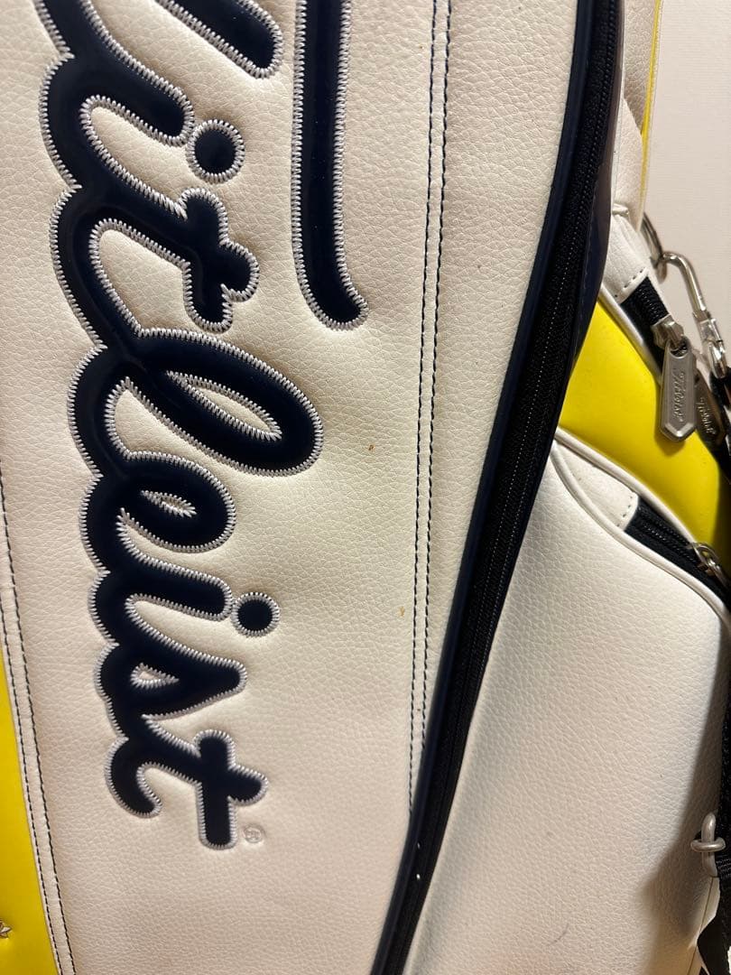 Titleist キャディバッグ ホワイト/ネイビー/イエロー