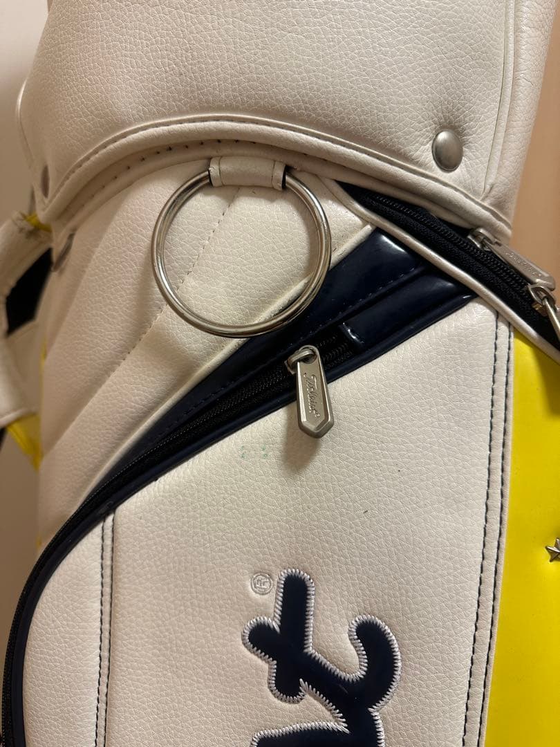 Titleist キャディバッグ ホワイト/ネイビー/イエロー