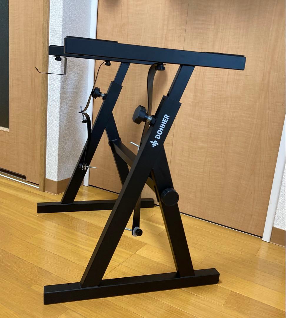 美品　Donner 電子キーボード ピアノ Z型 スタンド