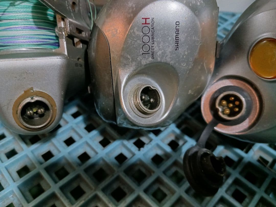 シマノ3000XHなど電動リール 3点セット★ジャンク品Y5