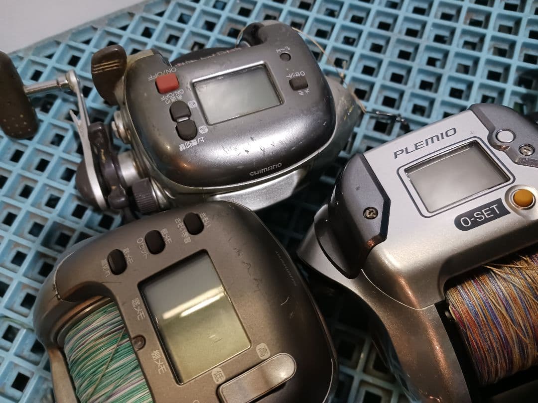 シマノ3000XHなど電動リール 3点セット★ジャンク品Y5