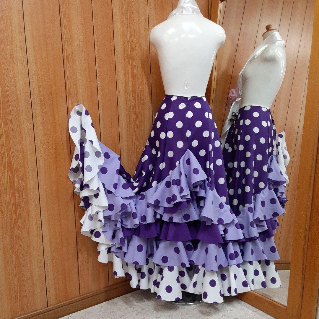 フラメンコ衣装　☆ファルダのみ　たっぷりフリルの豪華ファルダ
