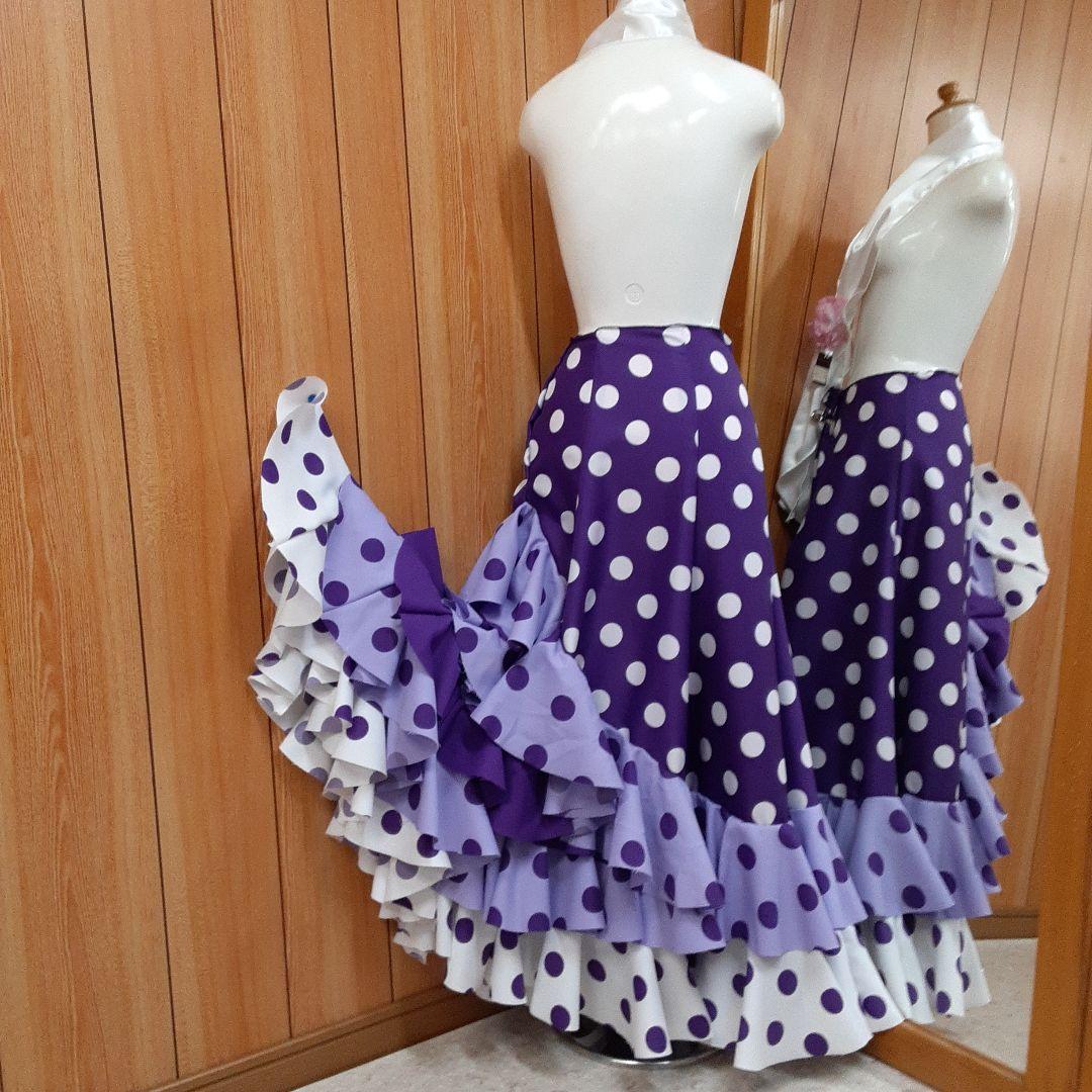 フラメンコ衣装　☆ファルダのみ　たっぷりフリルの豪華ファルダ