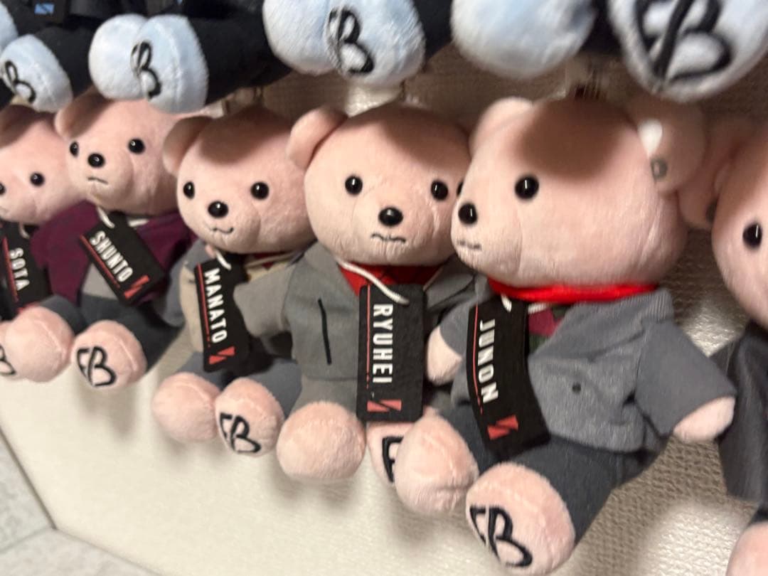 【BE:FIRST】クマのぬいぐるみ　コンプリートセット(白色・水色・ピンク)