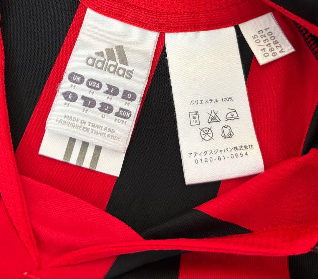 adidasアディダス ACミラン　刺繍ロゴ　ユニホーム　ゲームシャツ