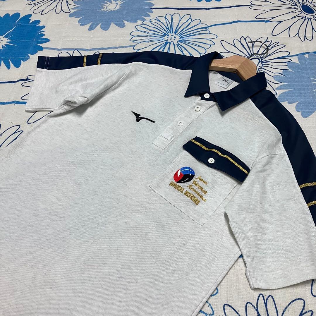 【希少】MIZUNO バレーボール　公式　レフェリー　審判　半袖　シャツ
