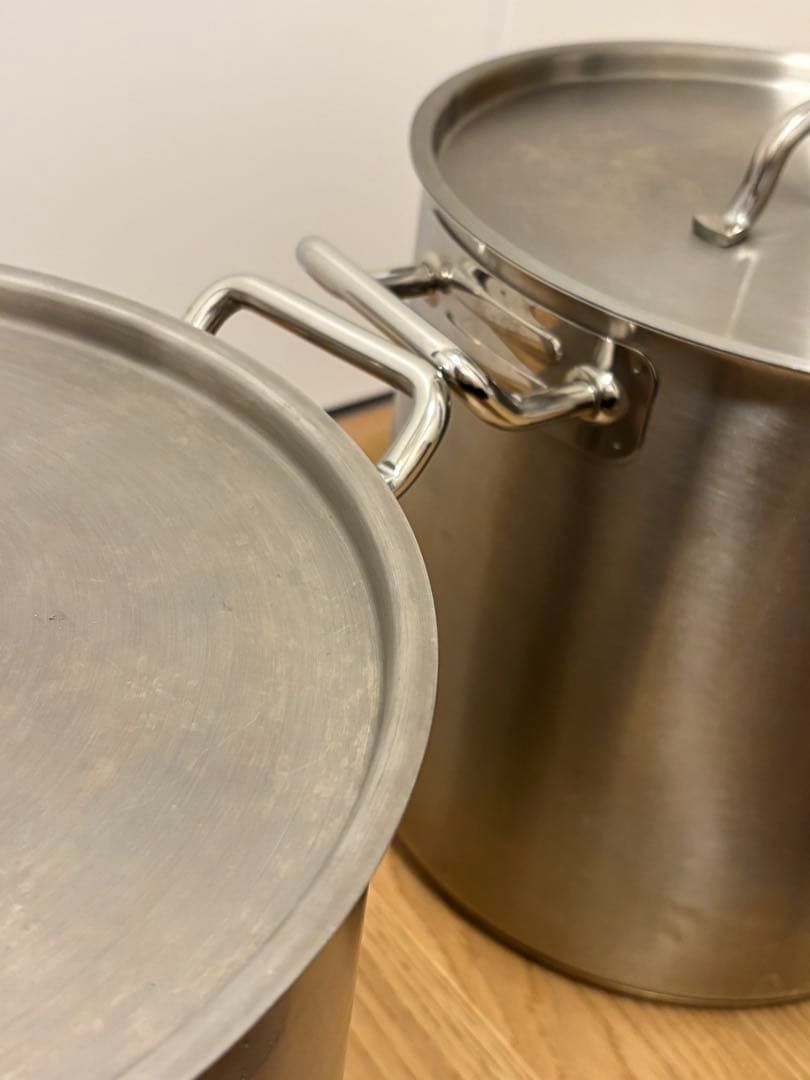 <2セット> PRO CHEF 26cm 寸胴　蓋あり