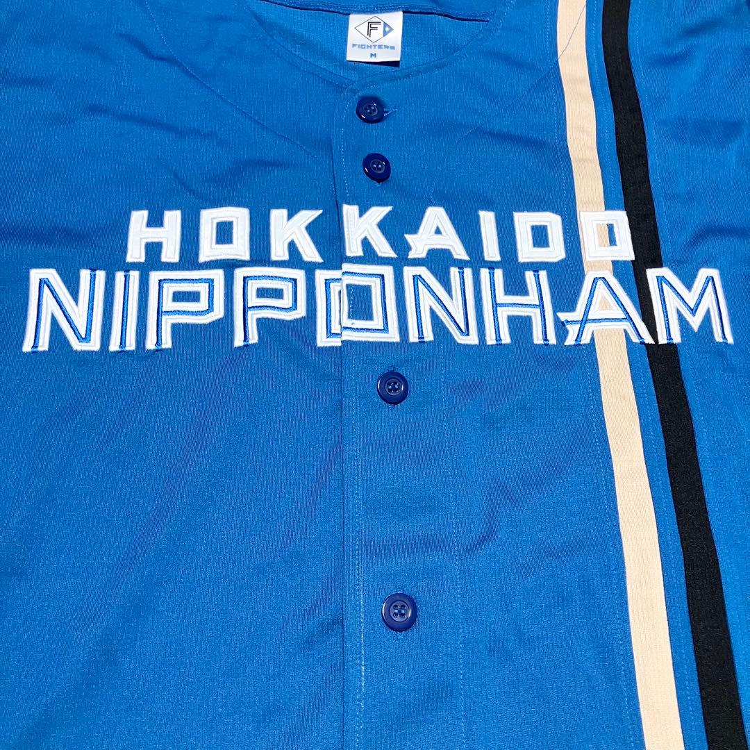 北海道　日本ハムファイターズ　レプリカユニフォーム　ビジター　背番号なし　M刺繍