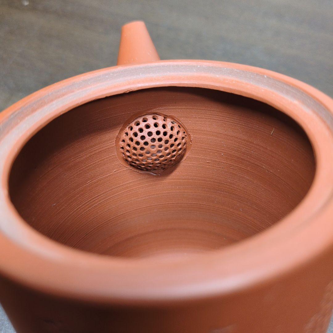 常滑焼 水上暁山 作 朱泥 三十六歌仙文 茶器揃 共布 共箱 煎茶道具