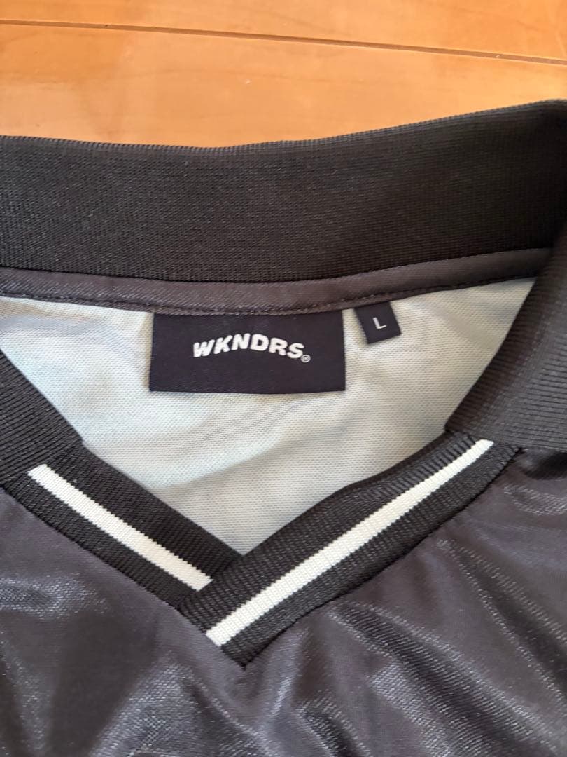 WKNDRS ブラック 長袖 サッカーシャツ