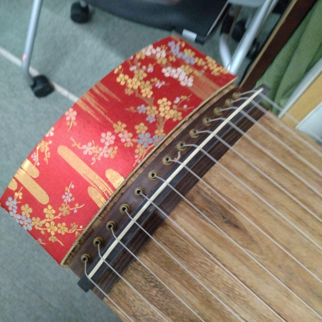 琴　和楽器　弦楽器 13弦　すだれ彫り　YK