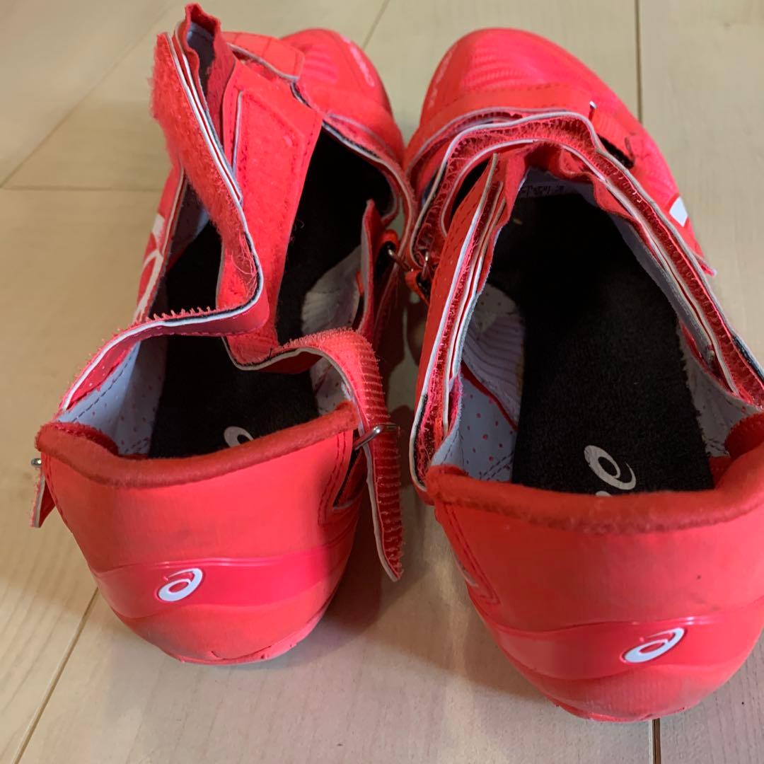 asics CYBERBLADE スパイクシューズ レッド　26,5cm