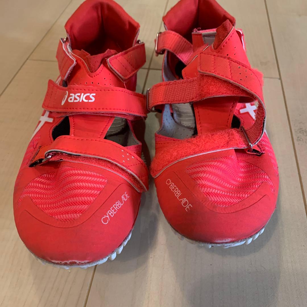 asics CYBERBLADE スパイクシューズ レッド　26,5cm