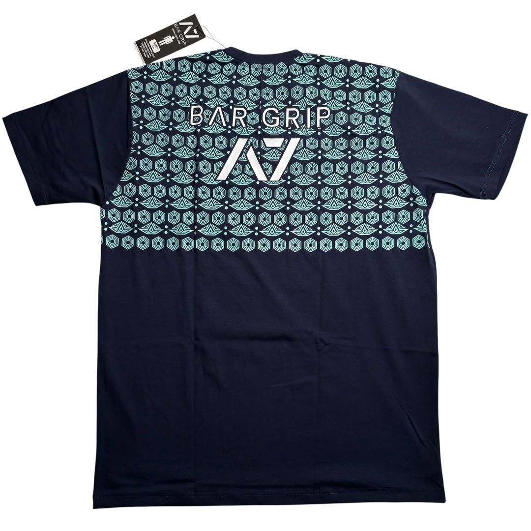 タグ付 A7 バーグリップTシャツ アステカ XL パワーリフティング ネイビー