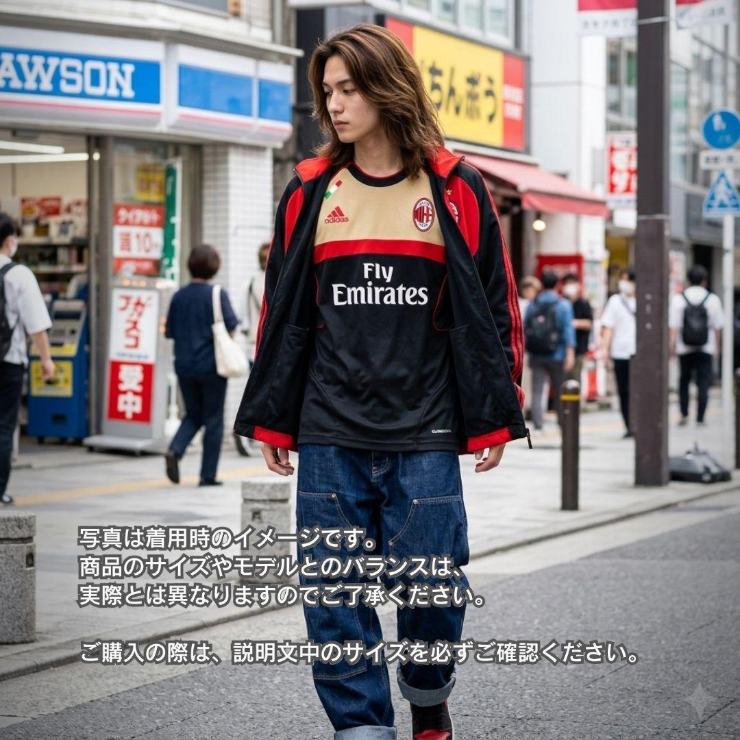 古着 サッカー ACミラン プラクティスシャツ メンズ Lサイズ相当