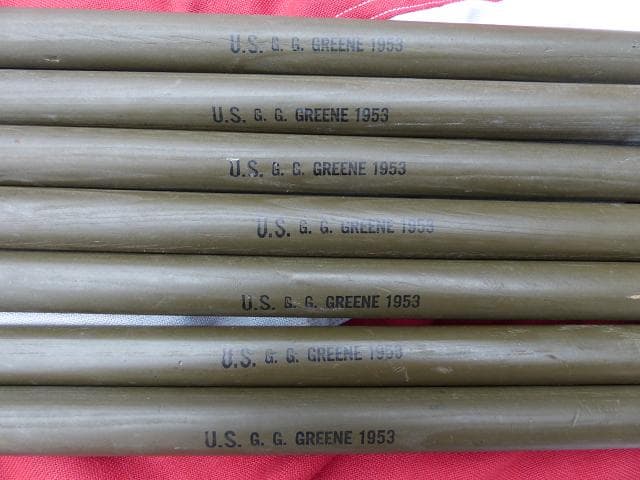 1953” 米軍実物 ナム戦 デッド!　テントポール　7本セット 軍幕 239