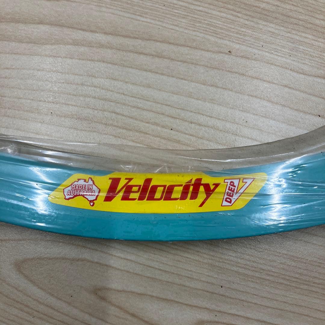 Velocity DEEP V 700C 32穴　水色　リム